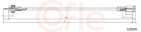 COFLE 92.S20509 Speedometer Cable