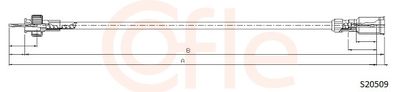 Speedometer Cable COFLE 92.S20509