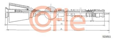 Speedometer Cable COFLE 92.S21011
