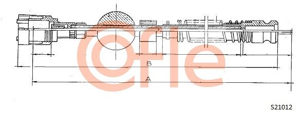 COFLE 92.S21012 Speedometer Cable