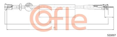 Speedometer Cable COFLE 92.S21037