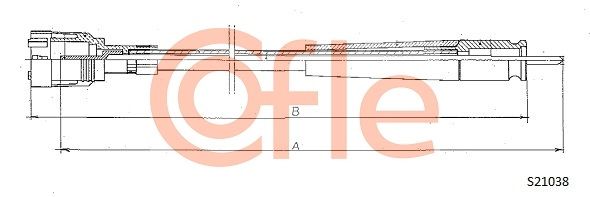 COFLE 92.S21038 Speedometer Cable
