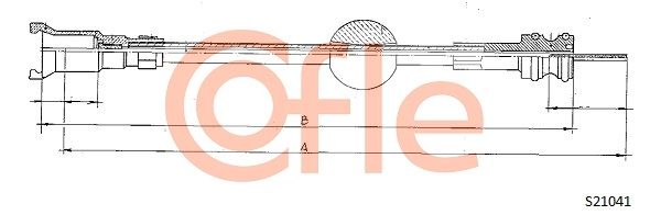 COFLE 92.S21041 Speedometer Cable