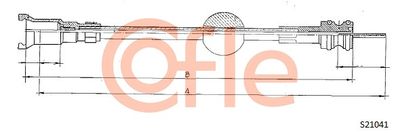 Speedometer Cable COFLE 92.S21041