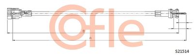 Speedometer Cable COFLE 92.S21514