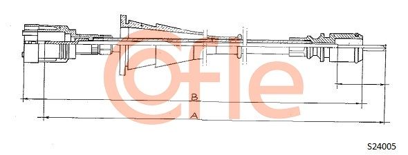 COFLE 92.S24005 Speedometer Cable