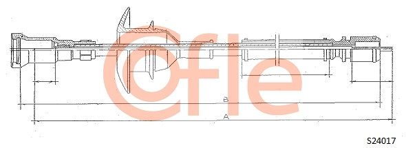COFLE 92.S24017 Speedometer Cable