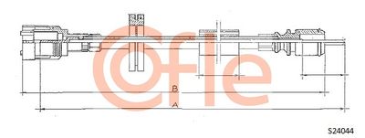 Speedometer Cable COFLE 92.S24044