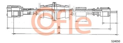 Speedometer Cable COFLE 92.S24050