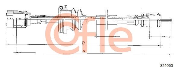 COFLE 92.S24060 Speedometer Cable