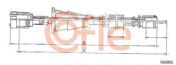 COFLE 92.S24061 Speedometer Cable