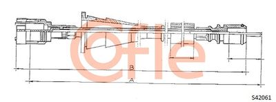 Speedometer Cable COFLE 92.S24061