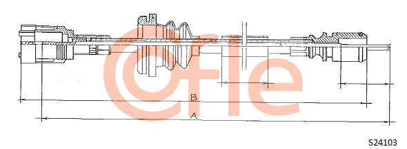 COFLE 92.S24103 Speedometer Cable