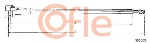 COFLE 92.S31003 Speedometer Cable