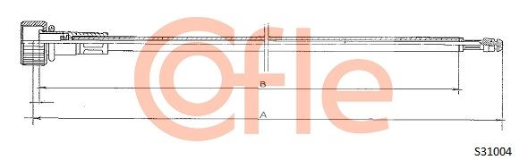 COFLE 92.S31004 Speedometer Cable
