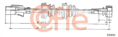 Speedometer Cable COFLE 92.S31011