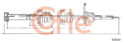 Speedometer Cable COFLE 92.S31022