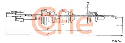 Speedometer Cable COFLE 92.S31024