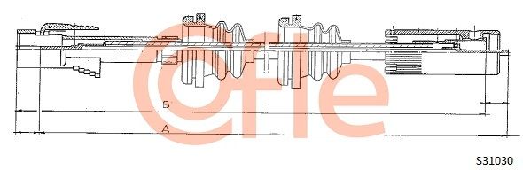 COFLE 92.S31030 Speedometer Cable