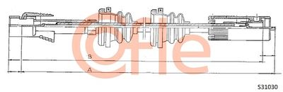 Speedometer Cable COFLE 92.S31030