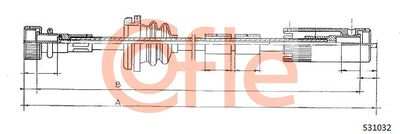 Speedometer Cable COFLE 92.S31032