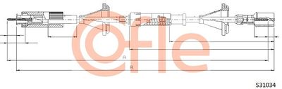 Speedometer Cable COFLE 92.S31034
