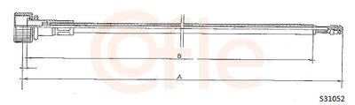 Speedometer Cable COFLE 92.S31052