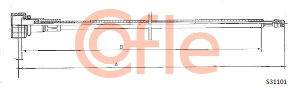 COFLE 92.S31101 Speedometer Cable