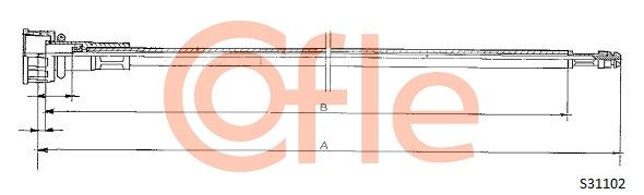COFLE 92.S31102 Speedometer Cable