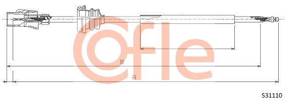 COFLE 92.S31110 Speedometer Cable