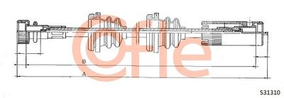 Speedometer Cable COFLE 92.S31310