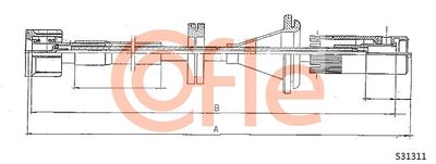 Speedometer Cable COFLE 92.S31311