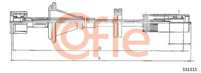Speedometer Cable COFLE 92.S31315