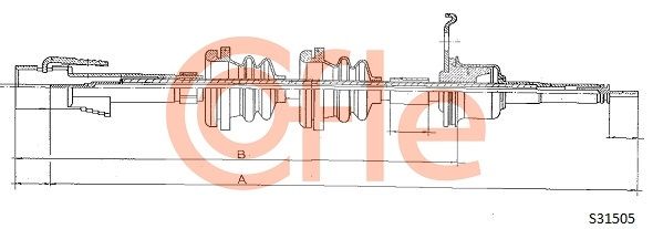 COFLE 92.S31505 Speedometer Cable