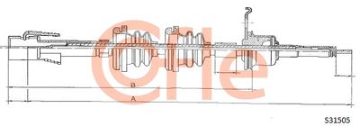Speedometer Cable COFLE 92.S31505