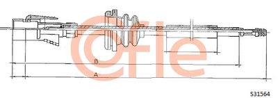 Speedometer Cable COFLE 92.S31564