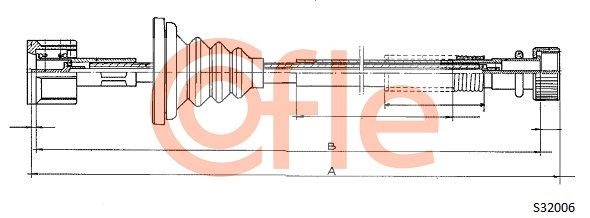 COFLE 92.S32006 Speedometer Cable