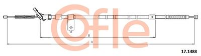 Cable Pull, parking brake COFLE 92.17.1488