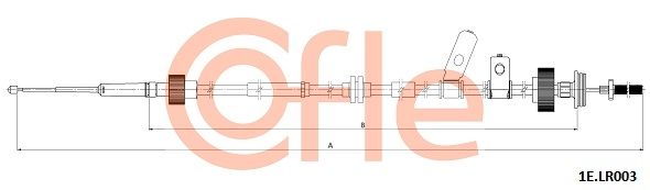 COFLE 92.1E.LR003 Cable Pull, parking brake