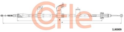 Cable Pull, parking brake COFLE 92.1.KI009