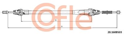 Cable Pull, parking brake COFLE 92.20.160B503