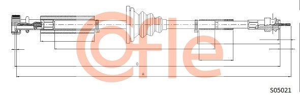 COFLE S05021 Speedometer Cable