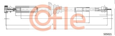Speedometer Cable COFLE S05021