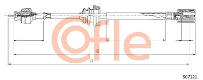 Speedometer Cable COFLE S07121