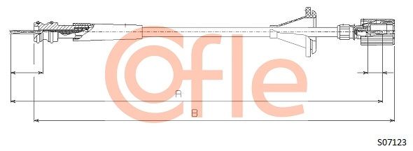 COFLE S07123 Speedometer Cable