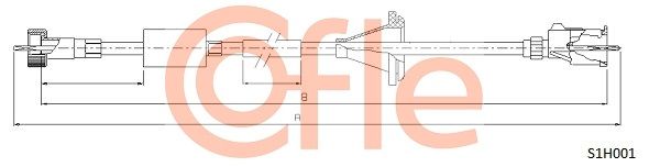 COFLE S1H001 Speedometer Cable