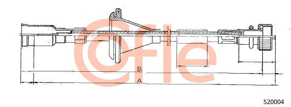 COFLE S20004 Speedometer Cable