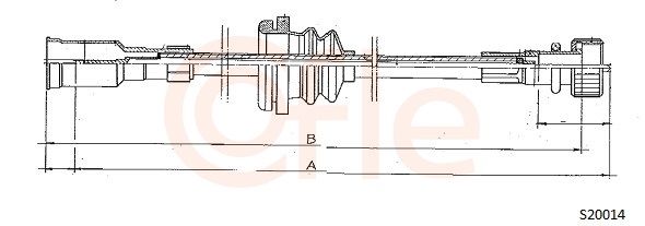 COFLE S20014 Speedometer Cable