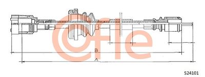 Speedometer Cable COFLE S24101