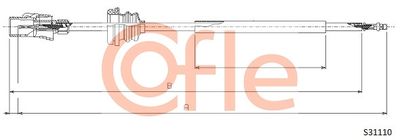 Speedometer Cable COFLE S31110